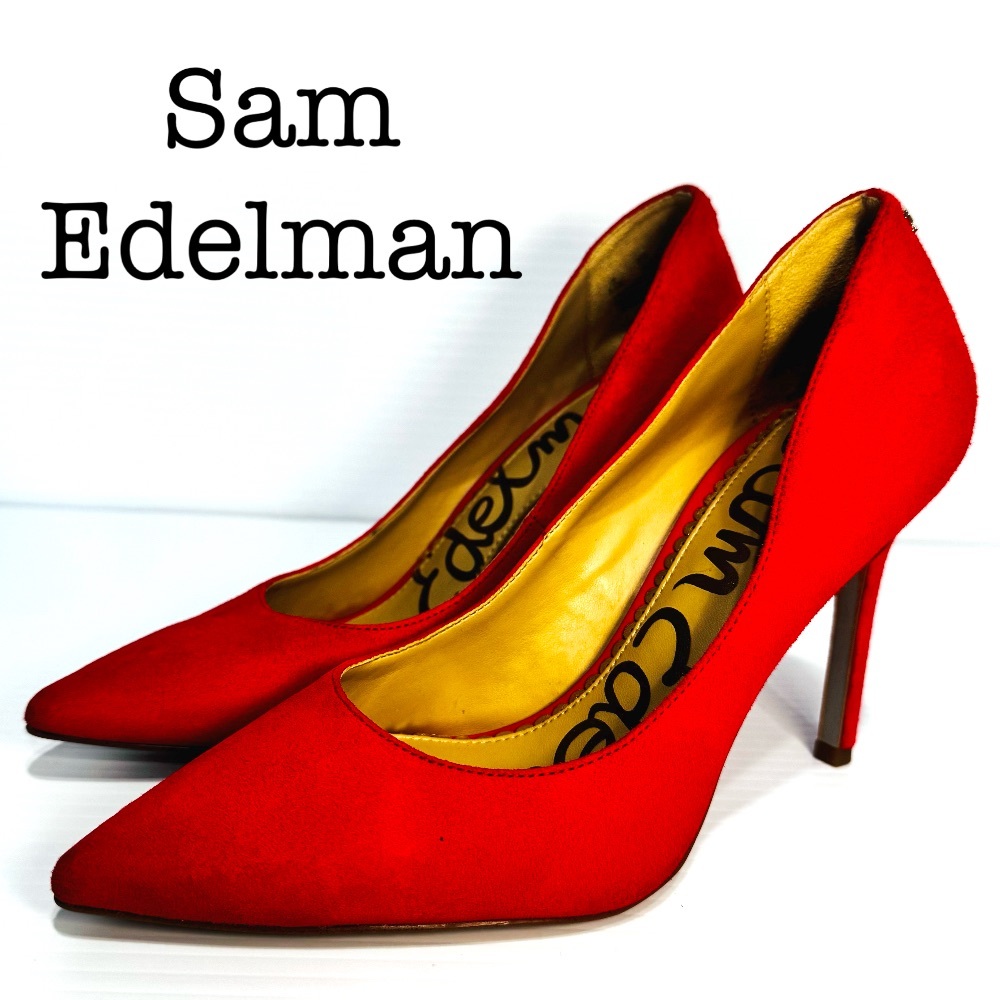 Sam Edelman Margie Red Suede Leather Heels
Size 5 1/2
